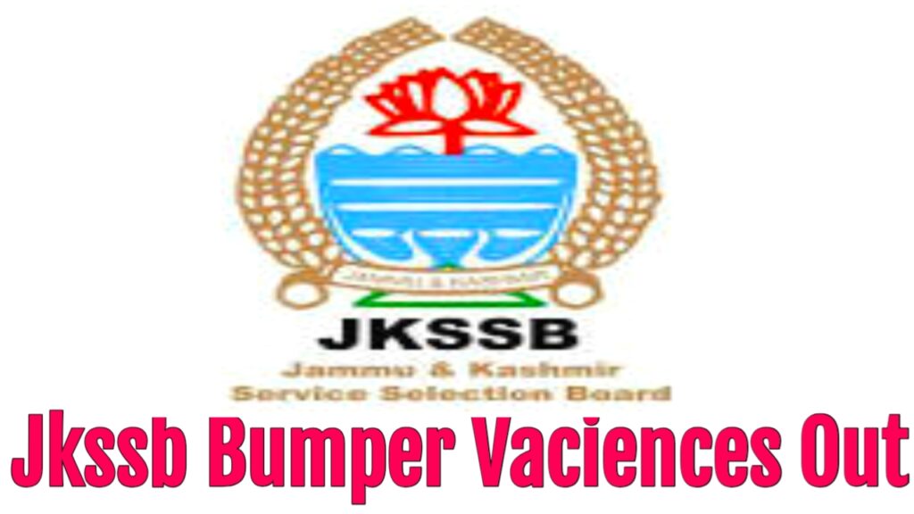 jkssb new recruitment 2021
