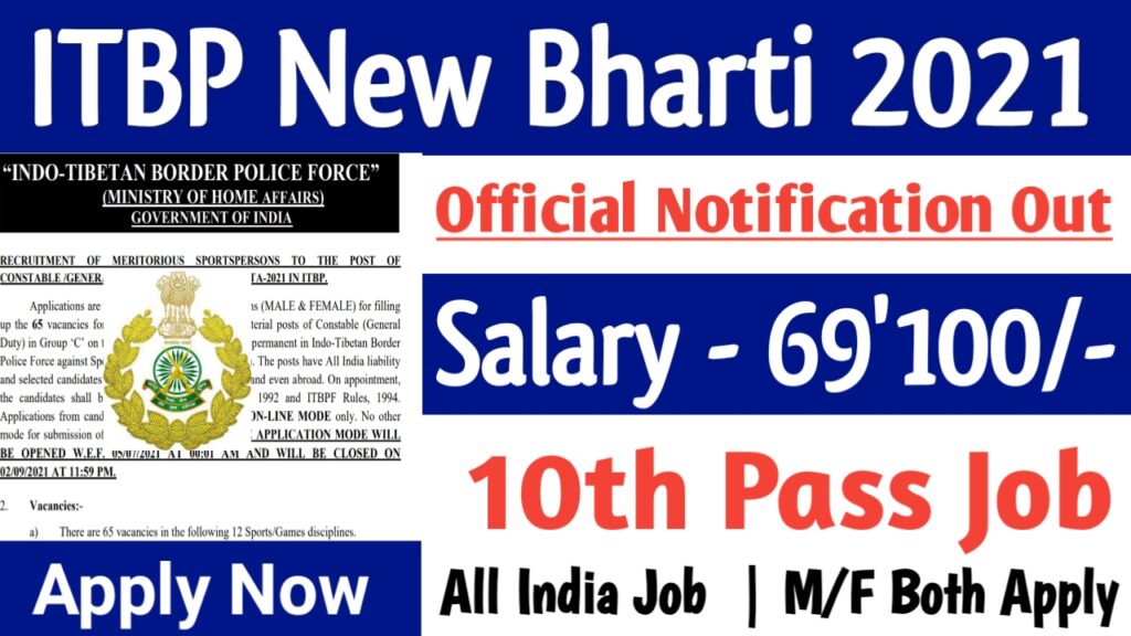 ITBP New Recruitment 2021
