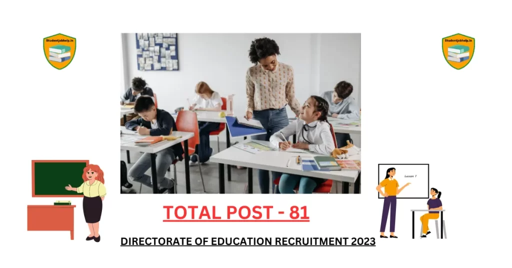 Directorate Of Education Recruitment 2023