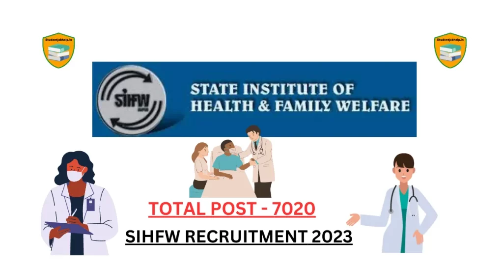 SIHFW Rajasthan Recruitment 2023 | Apply for 7020 Vacancy