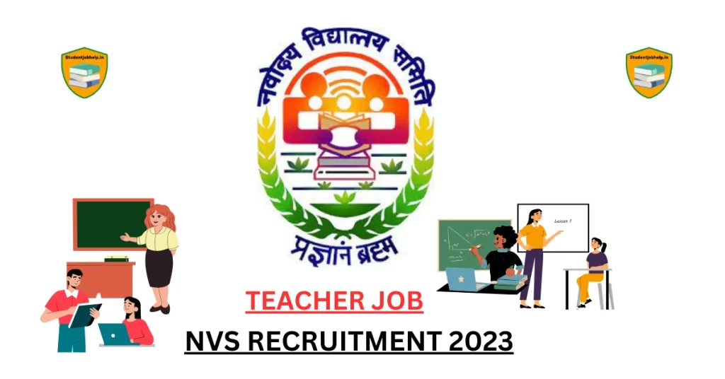 Navodaya Vidyalaya (NVS) Vacancy 2023 in Hindi