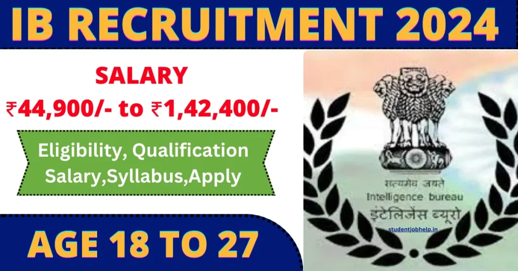 IB Recruitment 2024