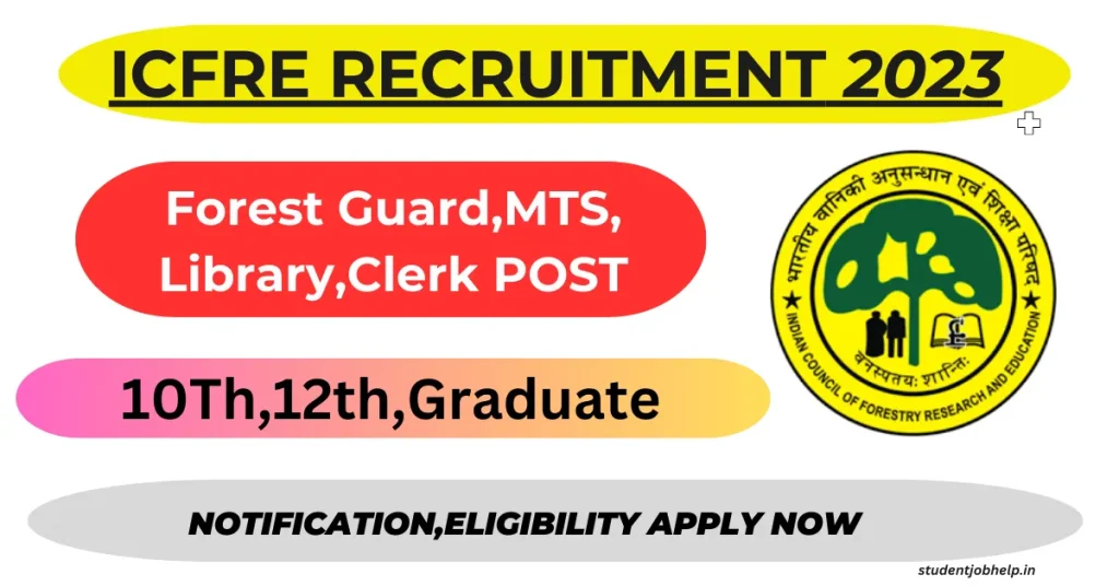 ICFRE Recruitment 2023